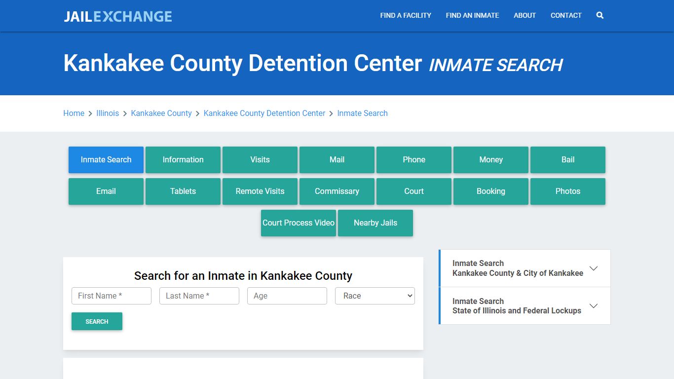 Kankakee County Detention Center Inmate Search - Jail Exchange