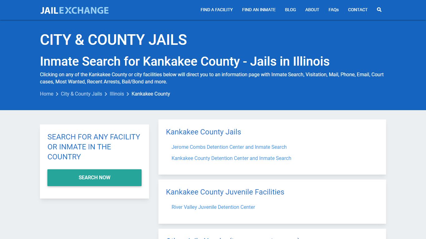 Inmate Search for Kankakee County | Jails in Illinois - Jail Exchange